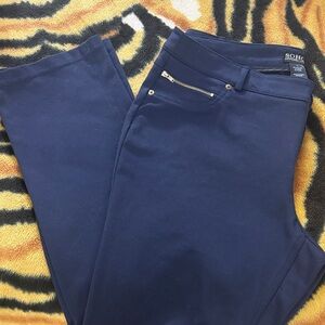 Soho Apparel Navy Women's Straight Leg Dress Pants Size 12